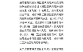 成都红光疫情，成都武侯区是中风险区吗