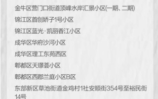 成都双流区最新疫情 成都双流区肺炎疫情，成都蓝光凯丽香江疫情