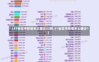 31省份新增确诊22例,本土4例在辽宁,零号传染源在哪- (2)，31省新增本土128+594是怎么回事- (2)