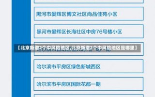 北京新增1个高风险、6个中风险地区!，北京这波本土疫情下,哪些地区划分为了中高风险地区-_2