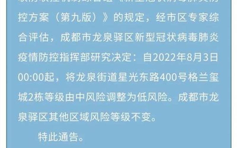 成都疫情风险地区名单查询成都风险等级最新，成都武侯区疫情分布小区-第1张图片-东方成人网